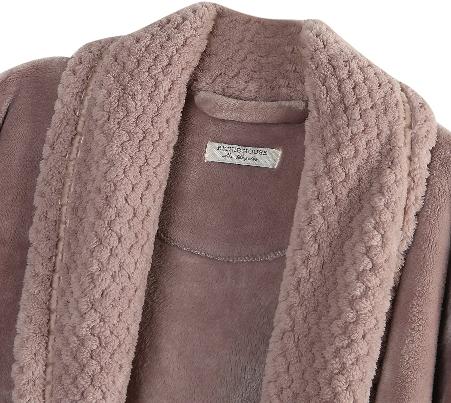 Richie House Women'S Plush Soft Warm Fleece Bathrobe Robe RH1591 Apparel & Accessories > Clothing > Sleepwear & Loungewear > Robes Kylie Max   