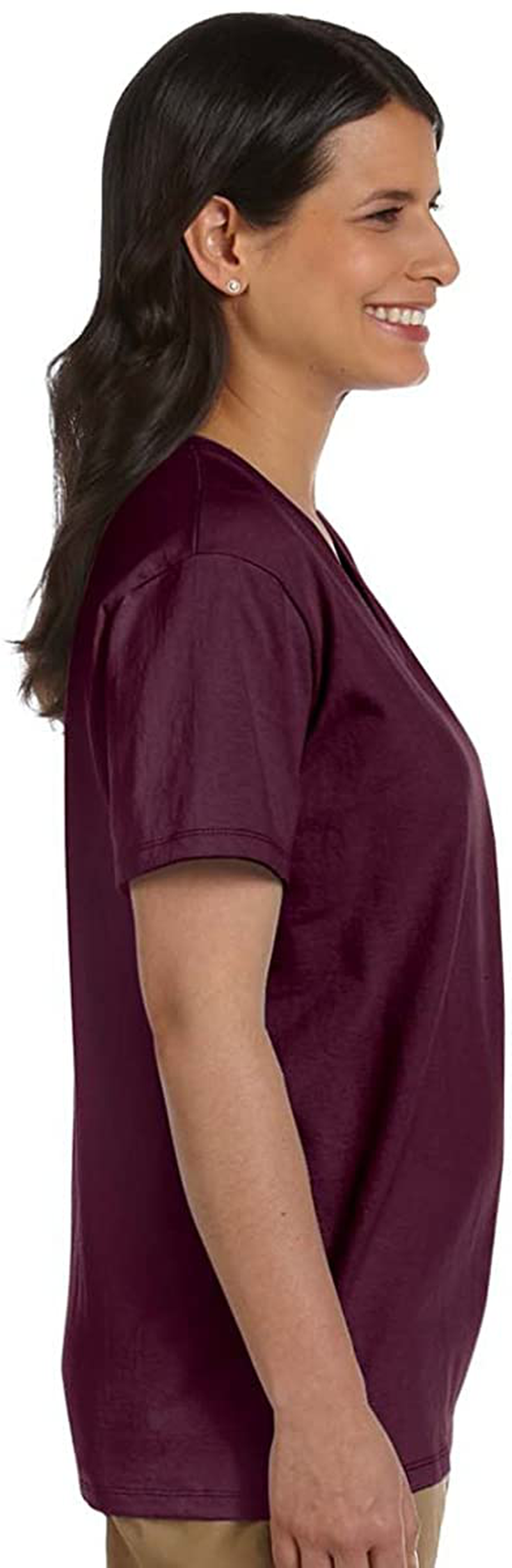 Hanes Women'S Relaxed Fit Comfortsoft V-Neck T-Shirt Apparel & Accessories > Clothing > Activewear Kylie Max   