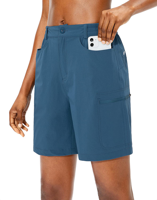 Viodia Women'S Hiking Cargo Shorts Quick Dry Stretch Lightweight Camping Shorts for Women with Zipper Pockets Apparel & Accessories > Clothing > Shorts Kylie Max   