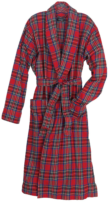 Pajamagram Cotton Flannel Robe Womens - Soft Yarn Dyed Plaid Apparel & Accessories > Clothing > Sleepwear & Loungewear > Robes PajamaGram   
