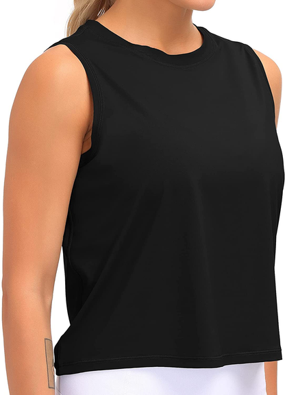 Dragon Fit Women Sleeveless Yoga Tops Workout Cool T-Shirt Running Short Tank Crop Tops Apparel & Accessories > Clothing > Activewear Kylie Max   