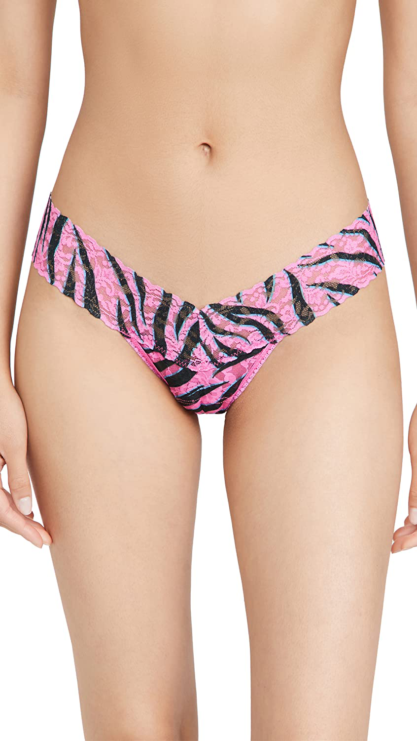 Hanky Panky Low Rise Thong (Prints) Apparel & Accessories > Clothing > Underwear & Socks > Underwear hanky panky Electric Zebra  