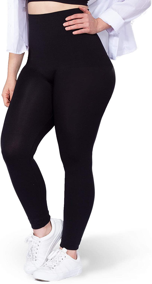 Shapermint High Waisted Medium Compression Leggings - Shapewear for Women Apparel & Accessories > Clothing > Underwear & Socks > Shapewear Shapermint Black 3X-Large 