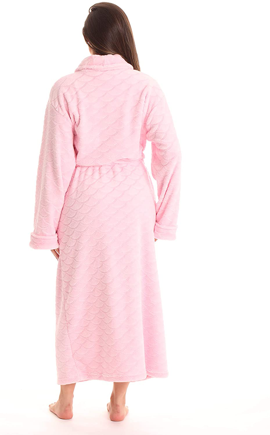 Just Love Velour Kimono Robe Hooded Bath Robes for Women Maxi Length Apparel & Accessories > Clothing > Sleepwear & Loungewear > Robes Kylie Max   