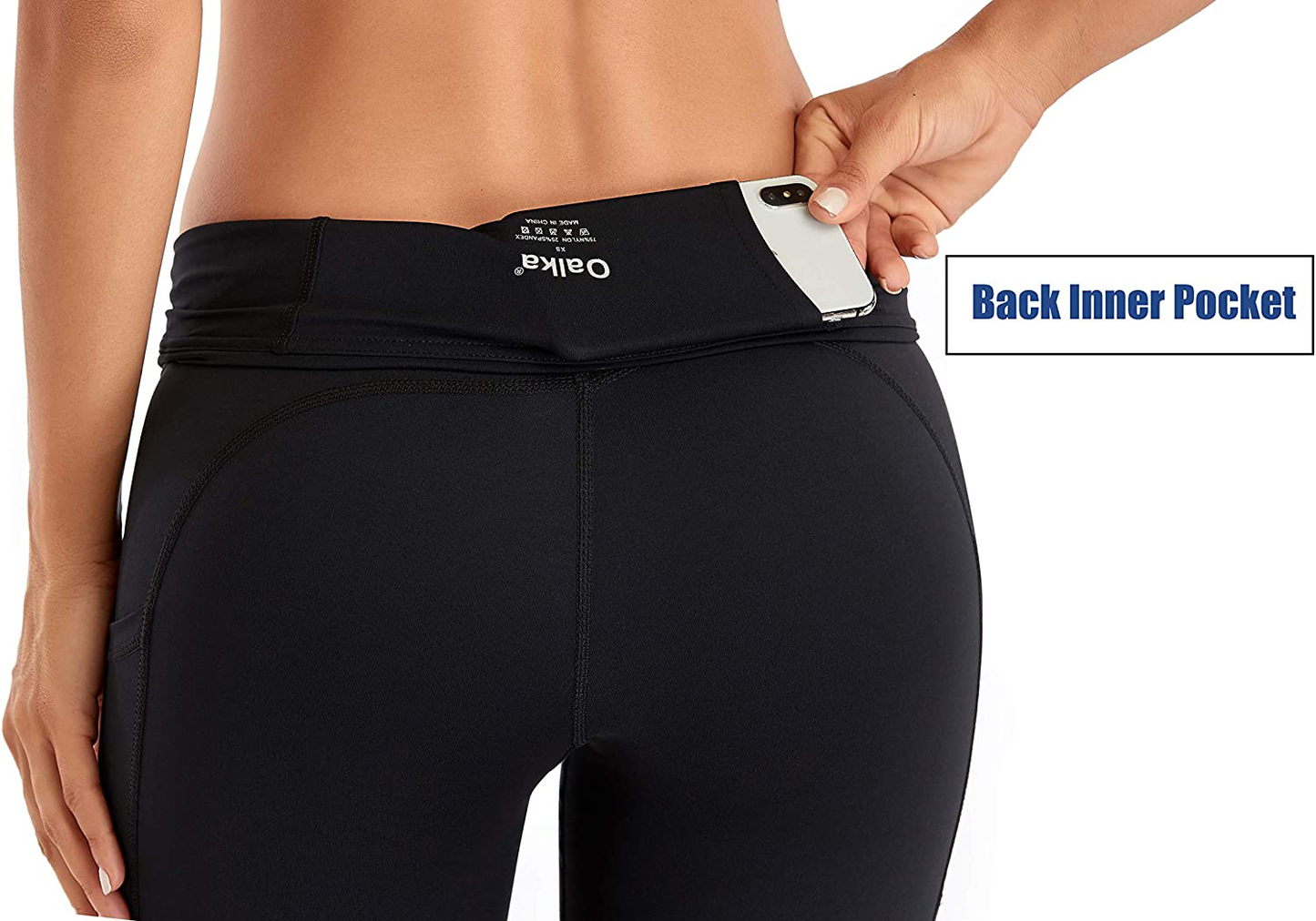 Oalka Women'S Short Yoga Side Pockets High Waist Workout Running Shorts Apparel & Accessories > Clothing > Shorts Kylie Max   