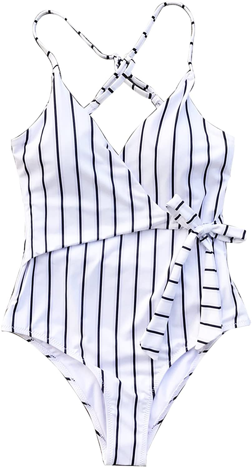 CUPSHE Women'S Elegant Dance Solid One-Piece Swimsuit Beach Swimwear Bathing Suit Apparel & Accessories > Clothing > Swimwear Kylie Max   