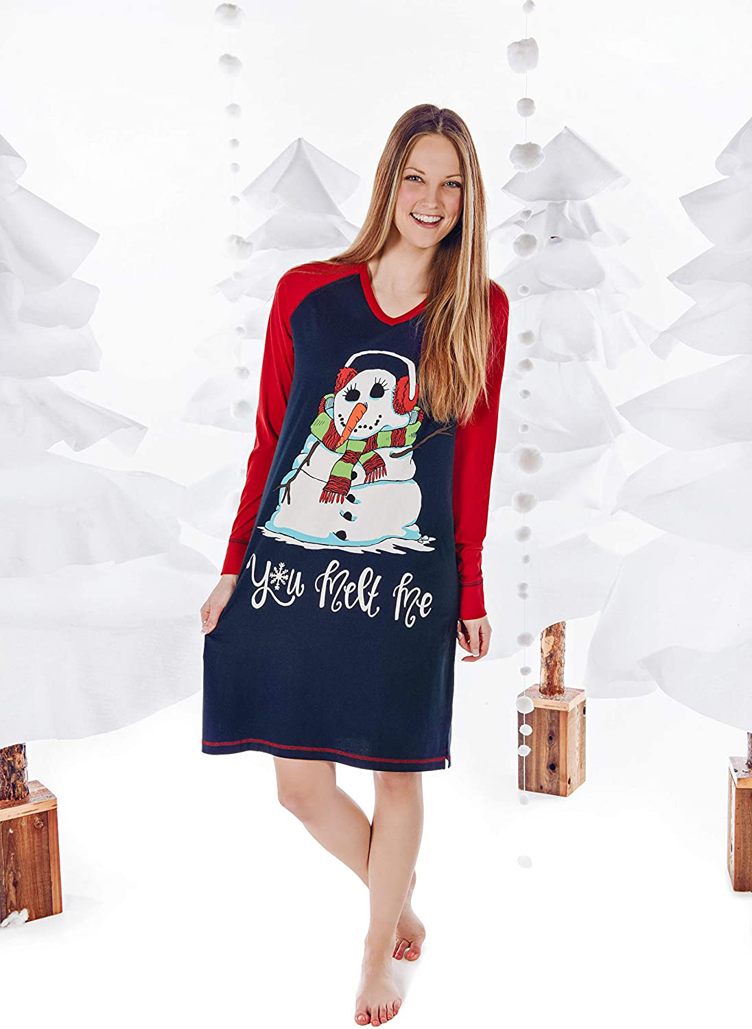 Lazy One V-Neck Nightshirts for Women, Animal Designs Apparel & Accessories > Clothing > Sleepwear & Loungewear > Nightgowns Kylie Max   
