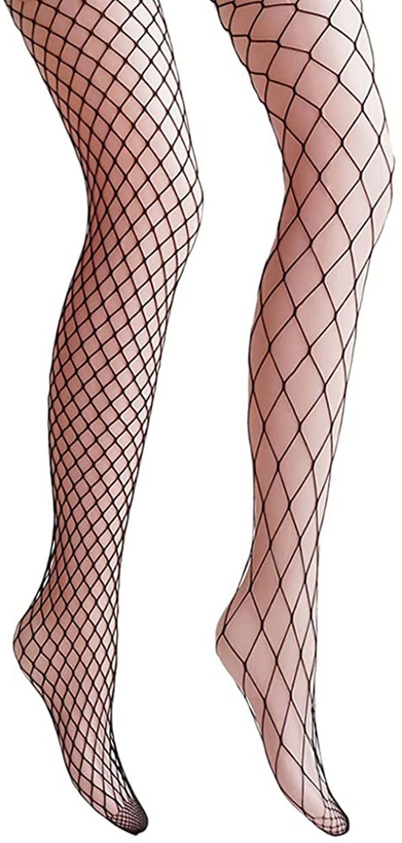 VERO MONTE Women Patterned Fishnets Tights Small Hole Thigh High Sexy Stockings Apparel & Accessories > Clothing > Underwear & Socks > Shapewear VERO MONTE [Vital Diamonds, Black, 2 Pairs 2 Styles] ( Height: 5'5" - 5'11" / Weight: 100-180lbs ) 