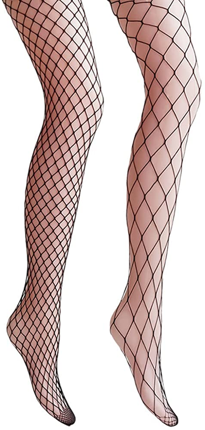 VERO MONTE Women Patterned Fishnets Tights Small Hole Thigh High Sexy Stockings Apparel & Accessories > Clothing > Underwear & Socks > Shapewear VERO MONTE [Vital Diamonds, Black, 2 Pairs 2 Styles] ( Height: 5'5" - 5'11" / Weight: 100-180lbs ) 