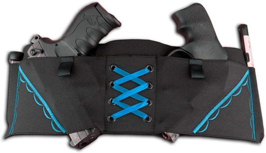 Can Can Concealment - Hip Hugger - the Big Shebang - Ambidextrous Women’S Compression Holster for Concealed Carry- IWB / OWB Gun Holster (Gun Powder Blue, Large 39"-42") Apparel & Accessories > Clothing > Underwear & Socks > Underwear Can Can Concealment   