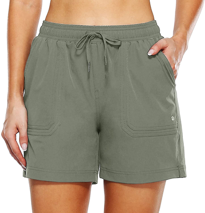 Willit Women'S 5" Hiking Shorts Golf Athletic Outdoor Shorts Quick Dry Workout Summer Water Shorts with Pockets Apparel & Accessories > Clothing > Shorts Kylie Max   