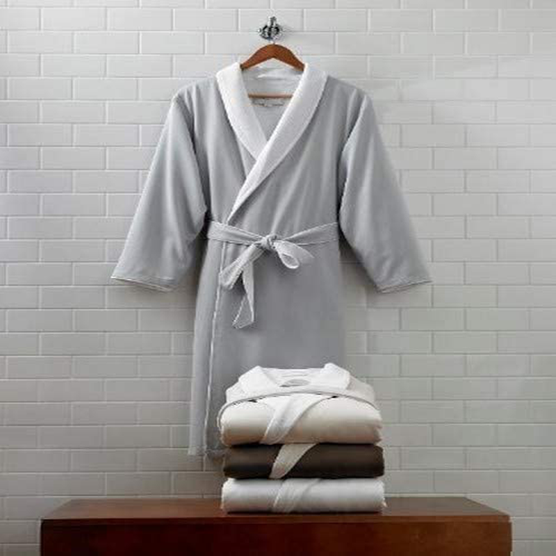 Kassatex SRK-148-SSG Spa Robe, Silver Sage (Small/Medium) Apparel & Accessories > Clothing > Sleepwear & Loungewear > Robes Kylie Max   