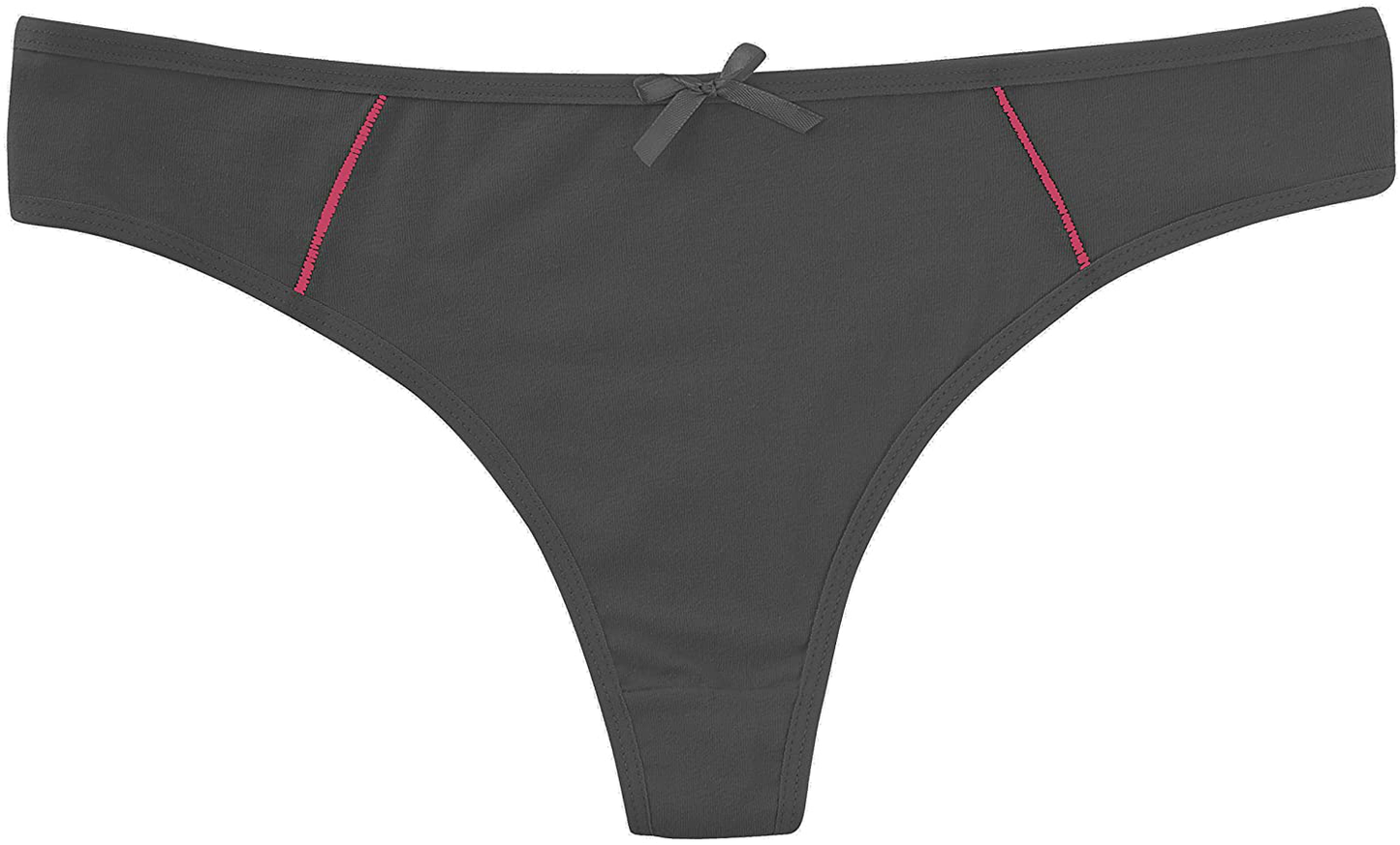 ELACUCOS 6 Pack Women's Thongs Cotton Breathable Panties Bikini Underwear Apparel & Accessories > Clothing > Underwear & Socks > Underwear ELACUCOS   