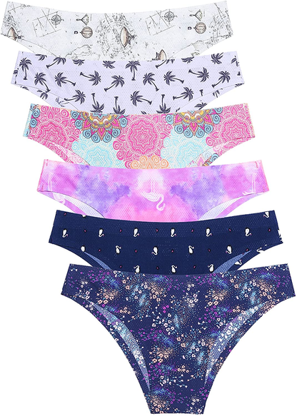 Kingfung Womens Seamless Underwear Sexy Stretch Bikini Panties Low Rise Hipster Ladies Soft Cheeky XS-XL Apparel & Accessories > Clothing > Underwear & Socks > Underwear Kingfung A-bikini-new Small 