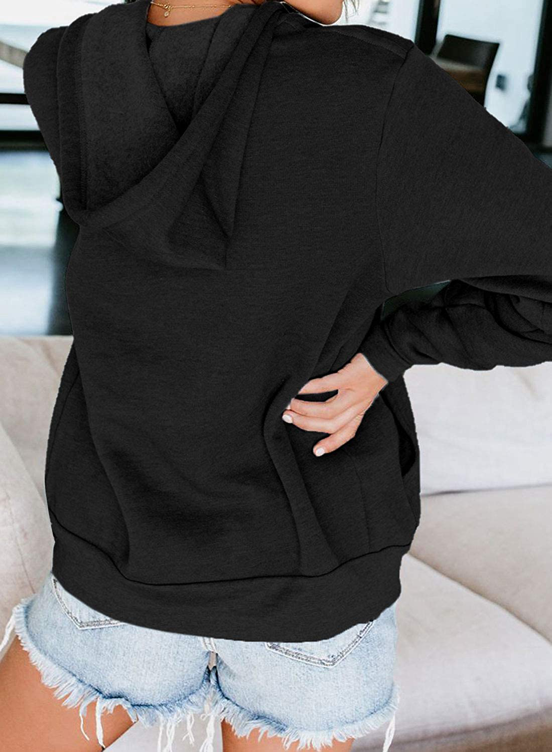 Dokotoo Women'S Full Zip up Hoodie Long Sleeve Hooded Sweatshirts Pockets Jacket Coat for Women Apparel & Accessories > Clothing > Activewear Kylie Max   