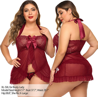Avidlove Lingerie for Women Lace Babydoll Dress Bridal Langerie Maternity Negligee plus Size Lingerie S-5XL Apparel & Accessories > Clothing > Underwear & Socks > Lingerie Kylie Max   
