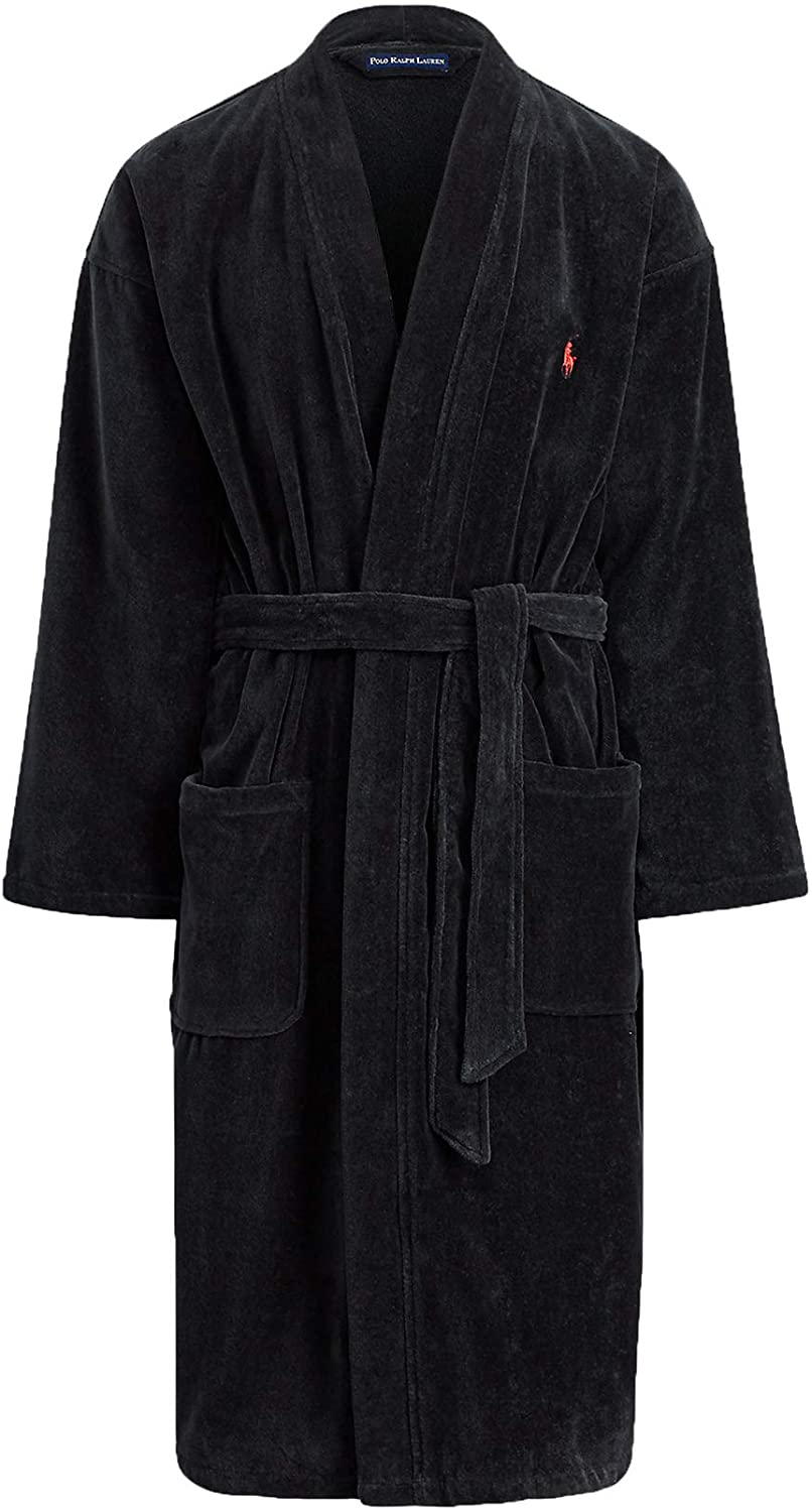 Polo Ralph Lauren Men'S Cotton Velour Kimono Robe Apparel & Accessories > Clothing > Sleepwear & Loungewear > Robes Kylie Max   