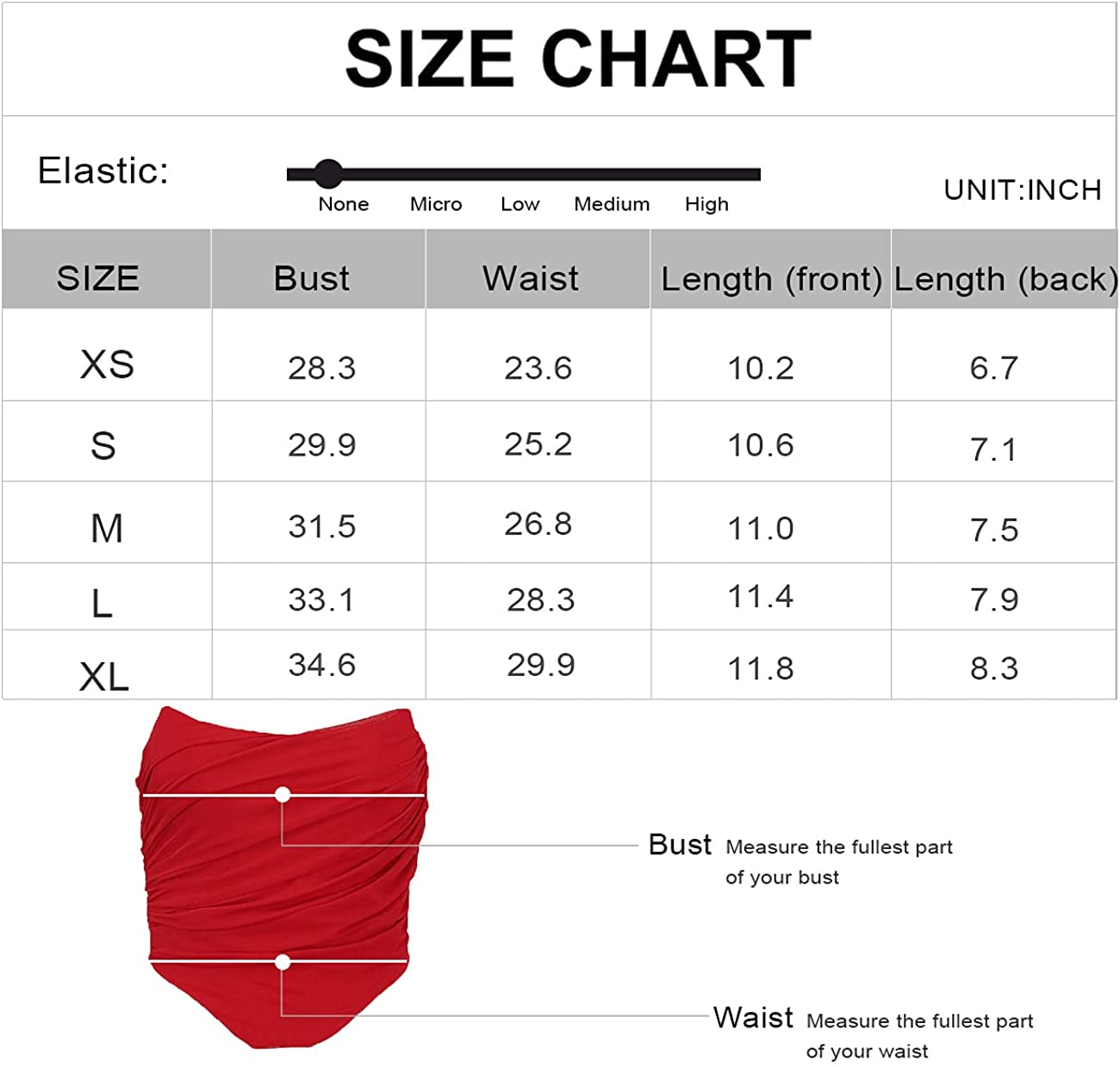 L'VOW Women'S Sexy Mesh Corset Crop Top Push up Strapless Open Back Boned Bustier Apparel & Accessories > Clothing > Underwear & Socks > Lingerie L'VOW   