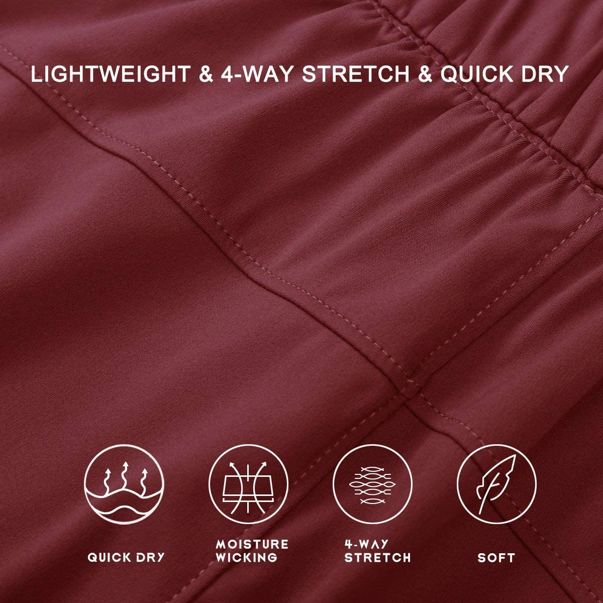 Willit Women'S Yoga Lounge Shorts Hiking Active Running Workout Shorts Comfy Travel Casual Shorts with Pockets 2.5" Apparel & Accessories > Clothing > Shorts Kylie Max   