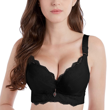 FallSweet Padded Push Up Lace Bras for 34A to 44C Underwire Apparel & Accessories > Clothing > Underwear & Socks > Bras FallSweet All Black 36A 