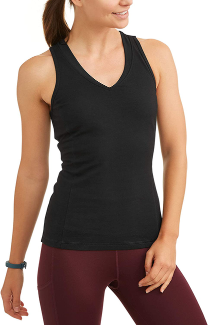 Athletic Works Women'S Dri More Core Shelf-Bra Racerback Tank Top Apparel & Accessories > Clothing > Activewear Kylie Max   