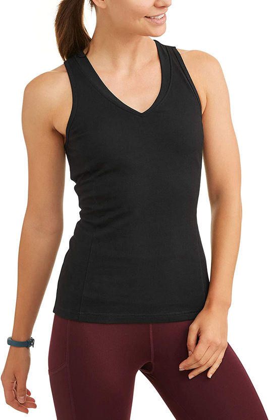 Athletic Works Women'S Dri More Core Shelf-Bra Racerback Tank Top Apparel & Accessories > Clothing > Activewear Kylie Max   