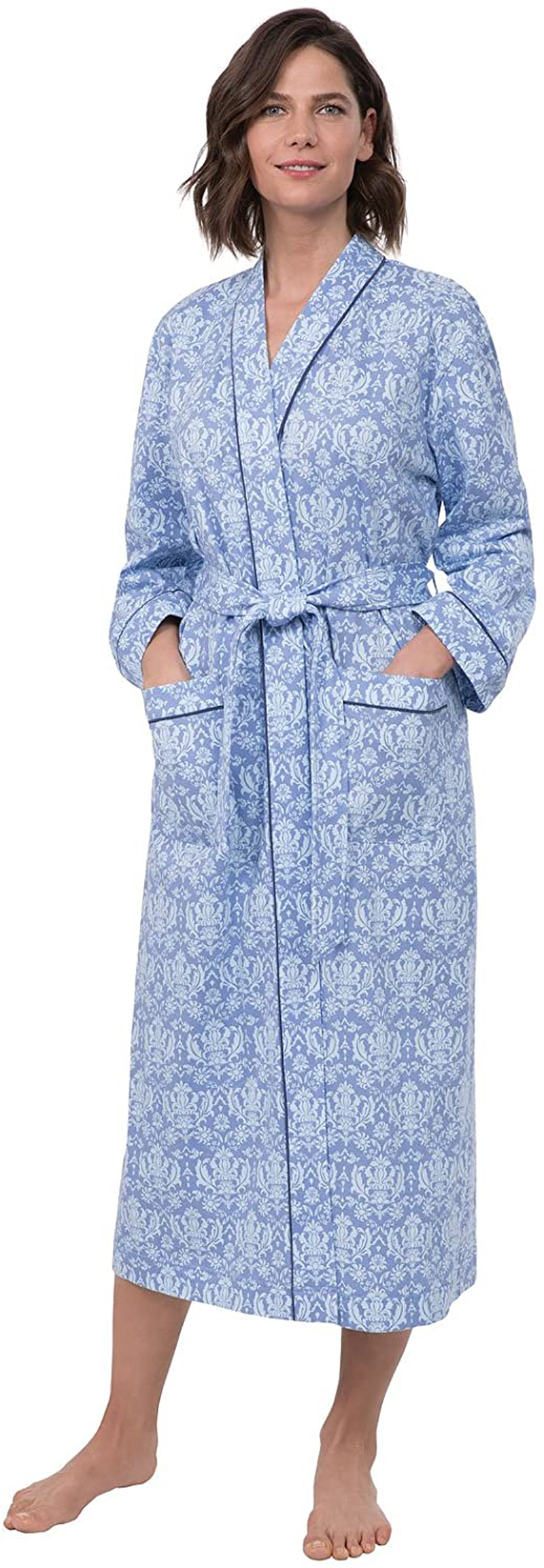 Pajamagram Long Women'S Cotton Robes - Soft Robe Womens Apparel & Accessories > Clothing > Sleepwear & Loungewear > Robes PajamaGram   
