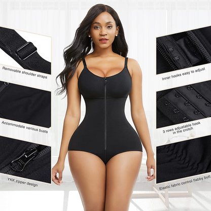 Feelingirl Women Shapewear Bodysuit Tummy Control Fajas Body Shaper for Women with Zipper Apparel & Accessories > Clothing > Underwear & Socks > Shapewear FeelinGirl   