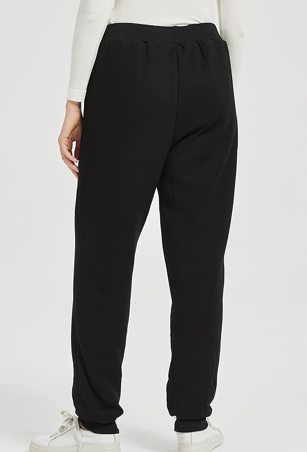 Flygo Women'S Winter Warm Fleece Joggers Pants Sherpa Lined Athletic Active Sweatpants Apparel & Accessories > Clothing > Activewear Kylie Max   