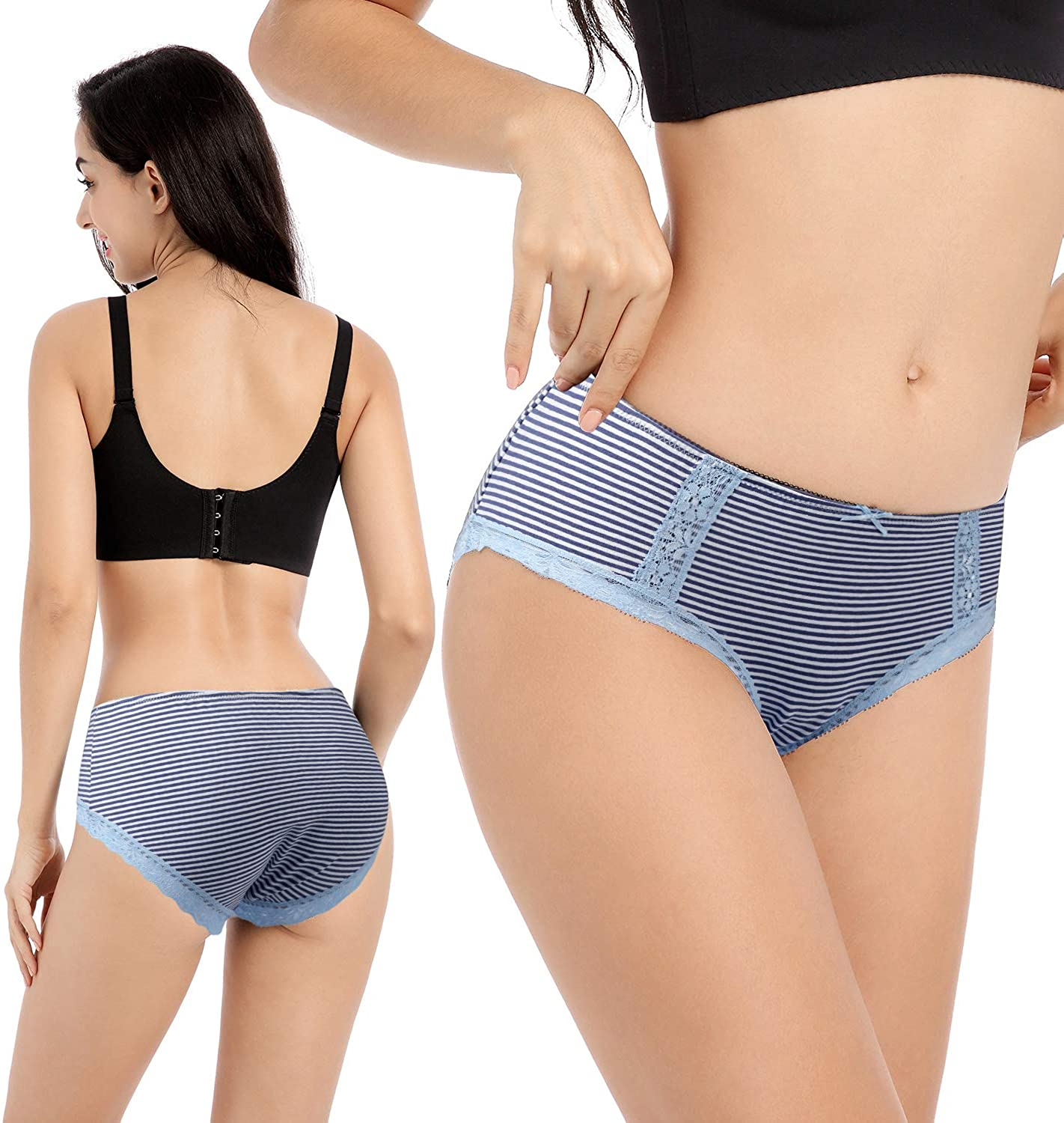 VOOKIIMO Soft Cotton Hipster Panties Womens Underwear Apparel & Accessories > Clothing > Underwear & Socks > Underwear VOOKIIMO   