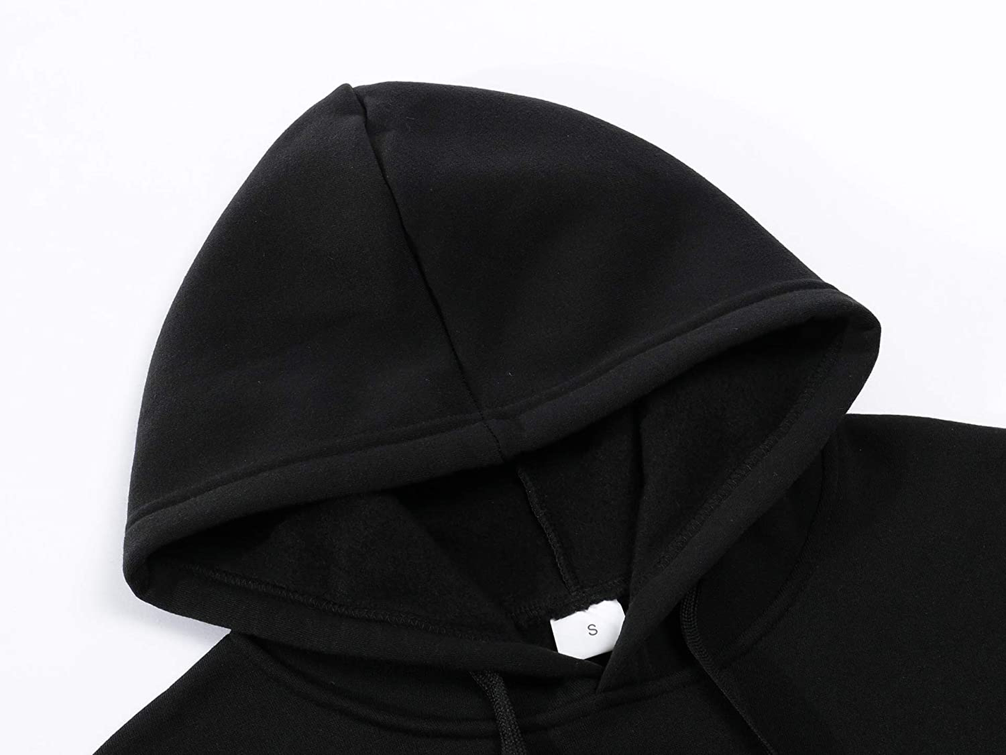 Lauweion Women ESSENTIALS Fleece Letter Loose Hoodie Sweatshirt Long Sleeve Kangaroo Pocket Drop Shoulder Pullovers Top Apparel & Accessories > Clothing > Activewear Kylie Max   