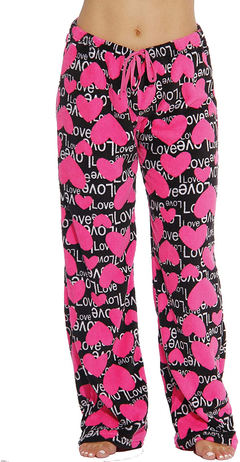 Just Love Women'S Cute Character Print Plush Pajama Pants - Petite to plus Size Apparel & Accessories > Clothing > Sleepwear & Loungewear > Pajamas Kylie Max   