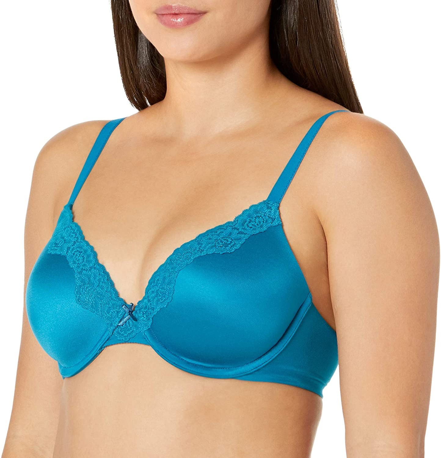 Maidenform Women'S Comfy Soft Full Coverage Underwire Bra 09404 Apparel & Accessories > Clothing > Underwear & Socks > Lingerie Maidenform Teal Tide/Oceanic Blue 38D 