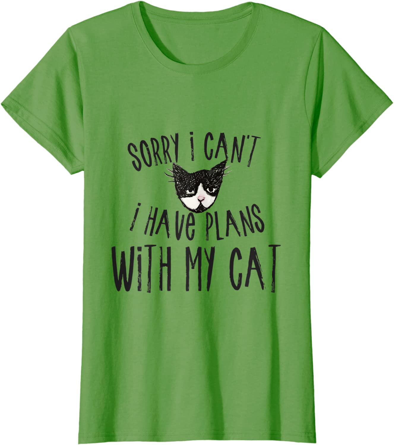 Sorry I can't I have plans with my Cat T-Shirt Arts & Entertainment > Party & Celebration > Gift Giving Caterpillar Grass Women Medium