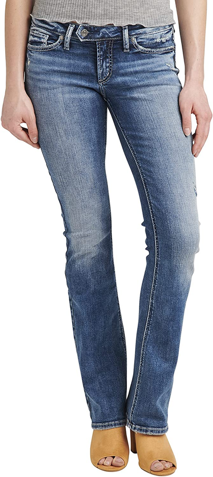 Silver Jeans Co. Women'S Tuesday Low Rise Slim Bootcut Jeans Apparel & Accessories > Clothing > Underwear & Socks > Underwear KYLIE MAX Med Wash Scv210 26W x 33L 