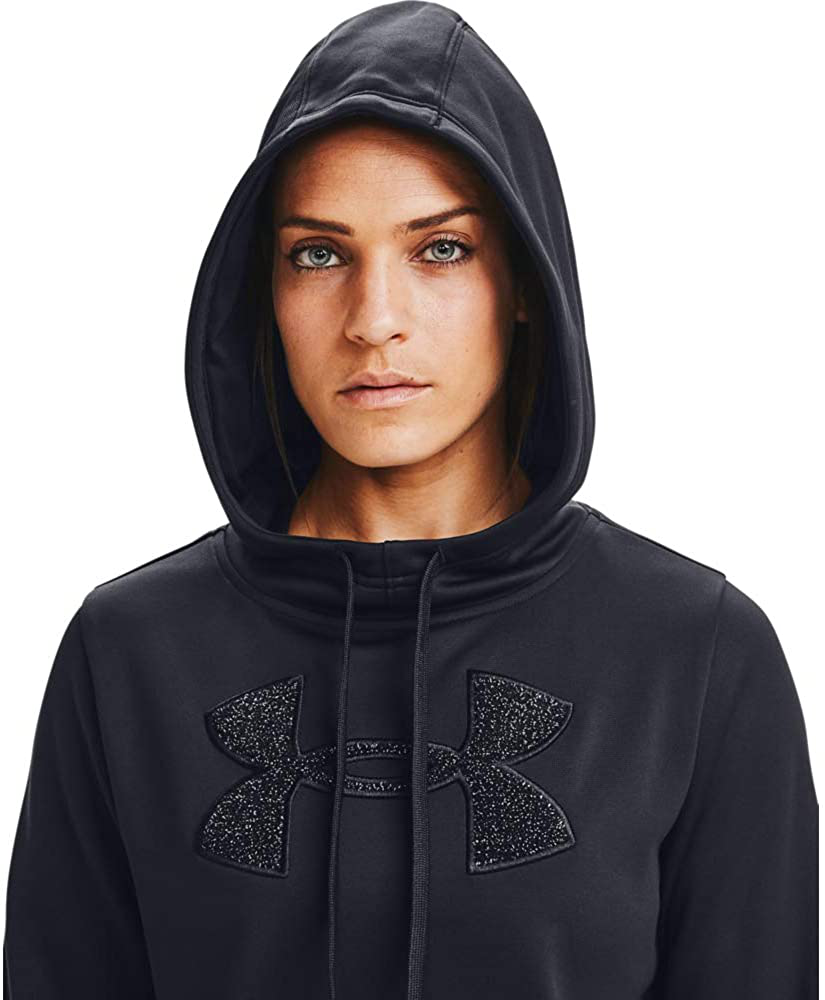 Under Armour Women'S Fleece Big Logo Chenille/Shine Hoodie Apparel & Accessories > Clothing > Activewear Kylie Max   