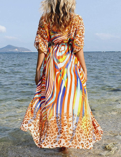 Bsubseach Womens Chiffon/Rayon Beach Blouses Kimono Cardigan Long Bikini Cover Up Apparel & Accessories > Clothing > Swimwear Kylie Max   