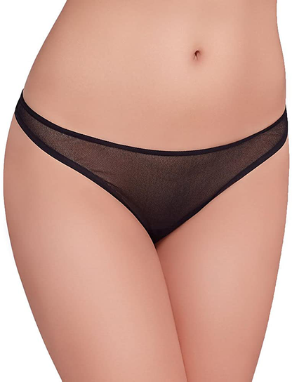 Cosabella Women's Soire Thong Panty Apparel & Accessories > Clothing > Underwear & Socks > Underwear Cosabella Black Small-Medium 