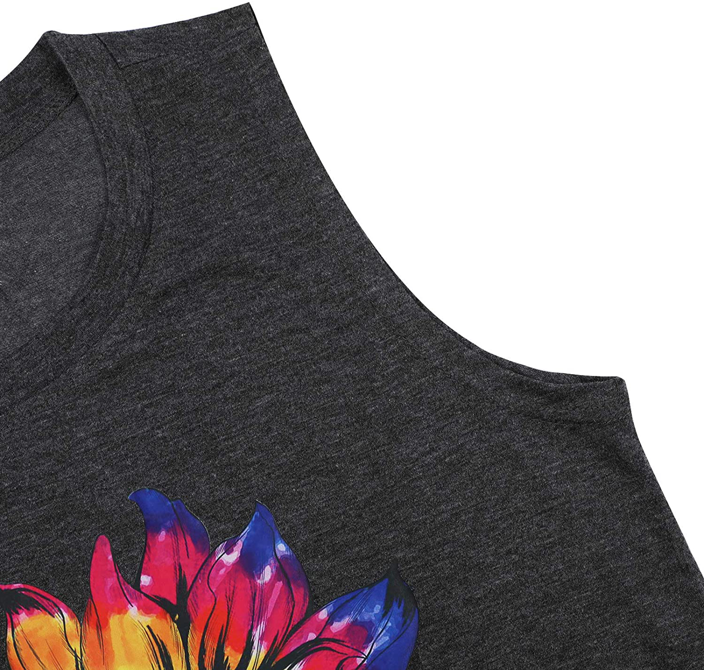 JINTING Summer Sunflower Graphic Tank Tops for Women Graphic Tank Tops Sleeveless Graphic Tee Shirts Letter Print Tank Top Apparel & Accessories > Clothing > Activewear Kylie Max   