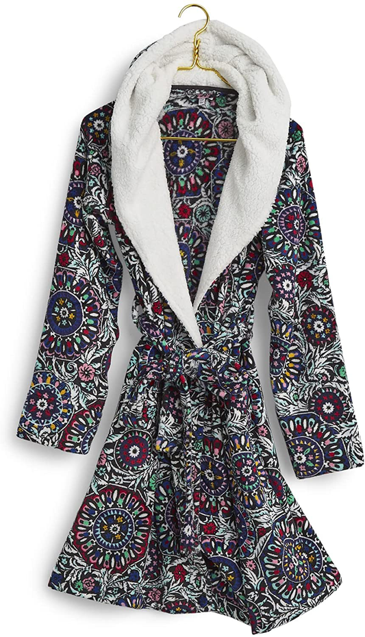 Vera Bradley Plush Fleece Robe, Stained Glass Medallion Apparel & Accessories > Clothing > Sleepwear & Loungewear > Robes Kylie Max   