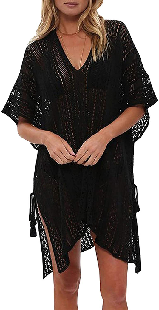 Shermie Swimsuit Cover Ups for Women V Neck Loose Beach Bikini Bathing Suit Cover Up Apparel & Accessories > Clothing > Swimwear Kylie Max   