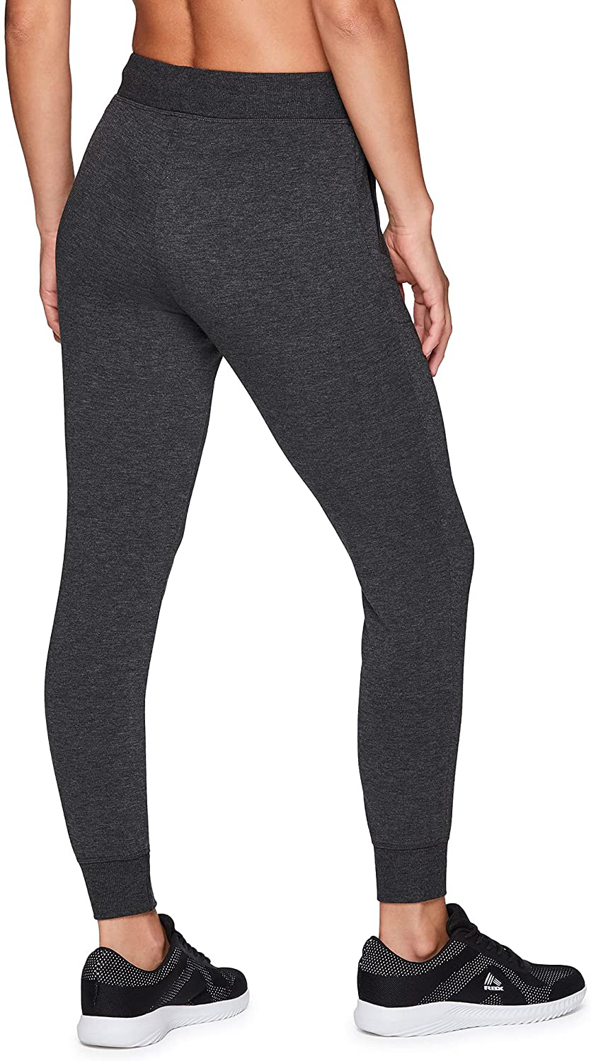 RBX Active Women'S Athletic Super Soft Lightweight Cuffed Tapered Jogger Sweatpants with Pockets Apparel & Accessories > Clothing > Activewear Kylie Max   