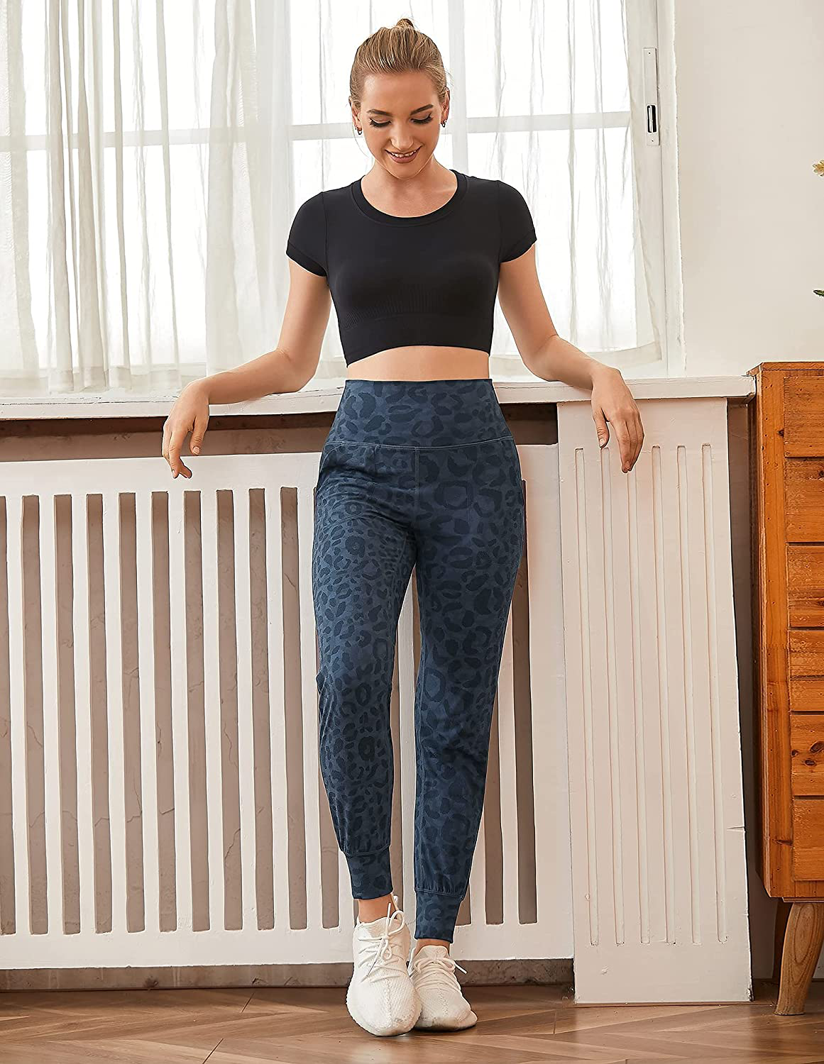 Likeonce Women'S Joggers Sweatpants High Waist Activewear Jogger Pants Casual Lounge Pants Workout Yoga Leggings with Pockets Apparel & Accessories > Clothing > Activewear Kylie Max   