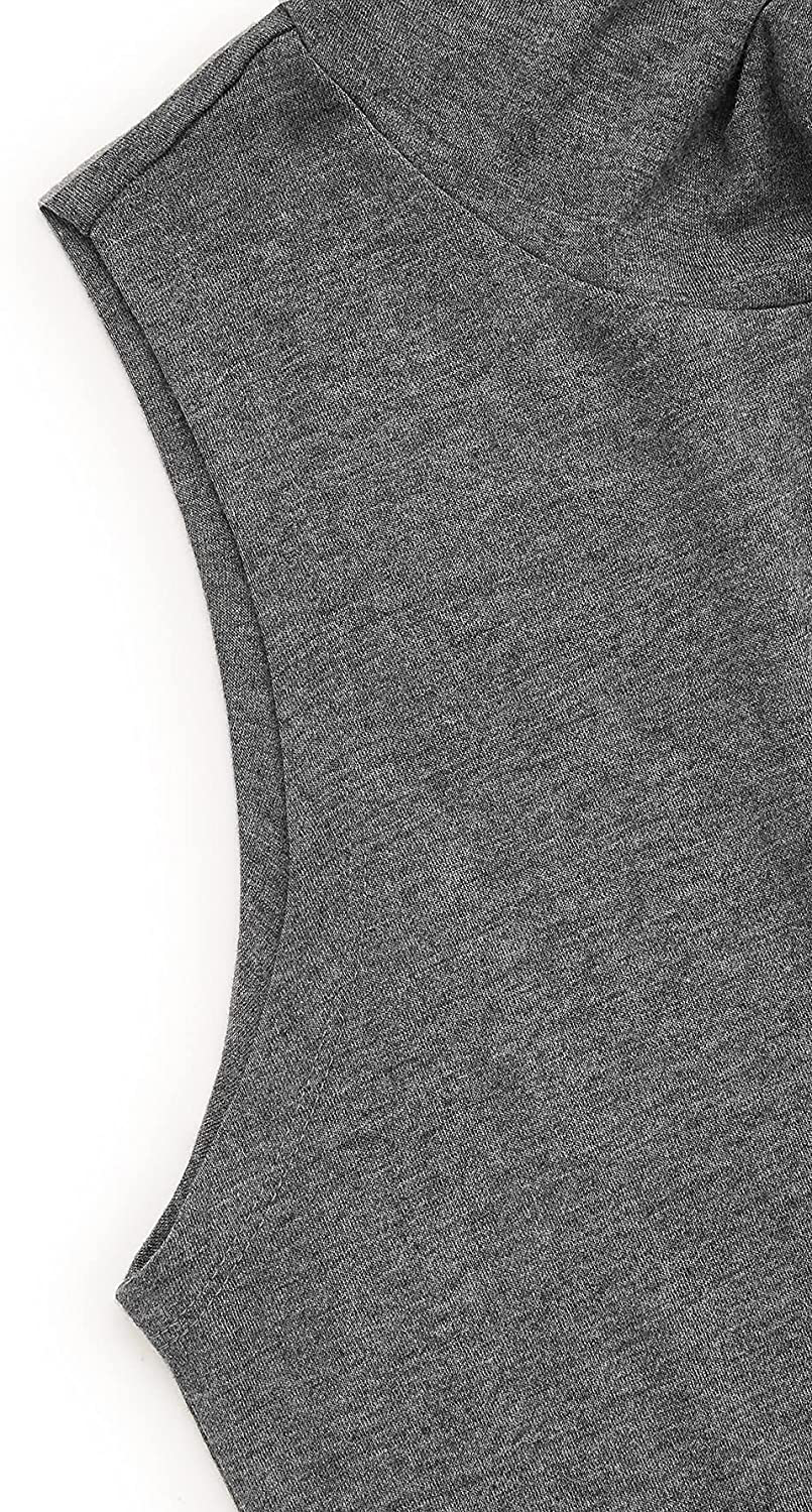 Sweatyrocks Women'S Summer Sleeveless Hooded Tank Top T-Shirt for Athletic Exercise Relaxed Breathable Apparel & Accessories > Clothing > Activewear Kylie Max   