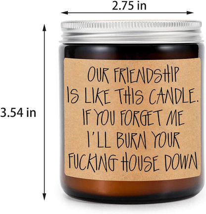 GSPY Lavender Scented Candles - Best Friend, Friendship Gifts for Women - Christmas, Birthday Gifts for Friends Female, Bestie - Going Away Gifts for Friends - Funny Friend Gifts, BFF Gifts for Women Arts & Entertainment > Party & Celebration > Gift Giving GSPY   