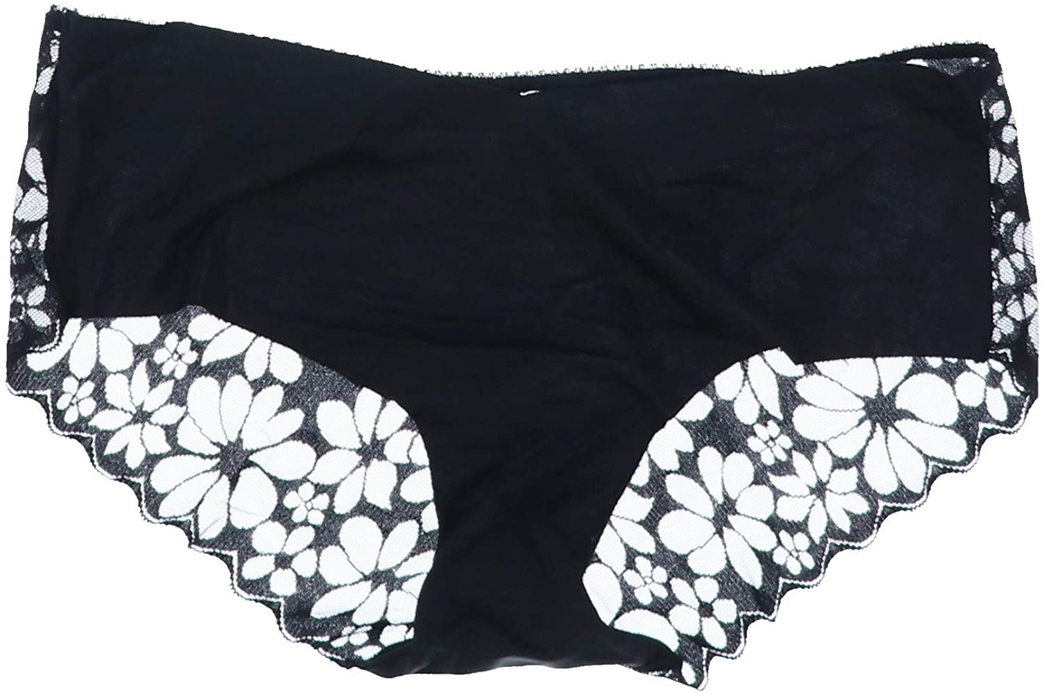 Victoria'S Secret Panties Sexy Illusions Floral Lace Back Hiphugger Apparel & Accessories > Clothing > Underwear & Socks > Underwear Victoria's Secret Black X-Small 