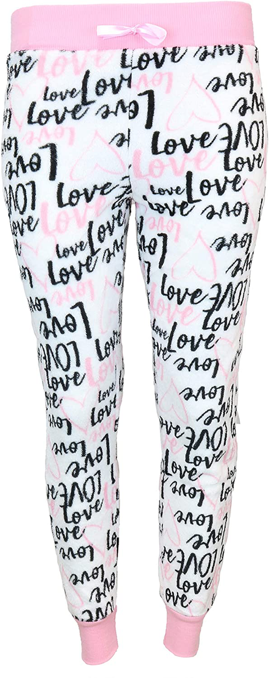 Em & Alfie Women'S plus Size Super Fuzzy Plush Jogger Pajama Pants Apparel & Accessories > Clothing > Sleepwear & Loungewear > Pajamas Kylie Max   