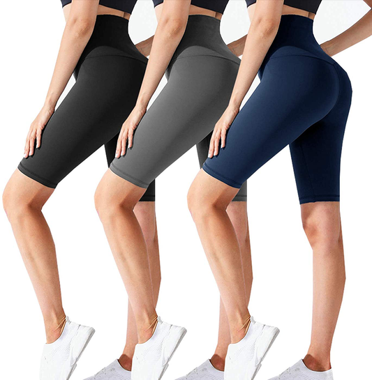 CTHH 3 Pack Biker Shorts for Women-High Waisted Workout Running Athletic Shorts for Women Yoga Gym Womens Shorts Apparel & Accessories > Clothing > Shorts Kylie Max   