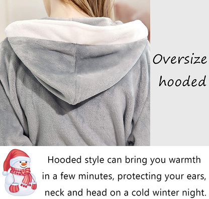 Women Robes Long Soft Hooded Bathrobes Sleepwear Winter Warm Ladies Housecoat Gift Robe Apparel & Accessories > Clothing > Sleepwear & Loungewear > Robes Kylie Max   