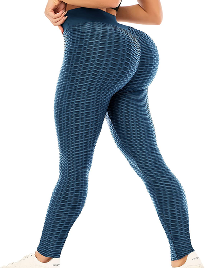 ViCherub Leggings for Women Scrunch Butt Lifting TIK Tok Yoga Pants Peach Lift High Waisted, Workout Tummy Control Tights Apparel & Accessories > Clothing > Activewear ViCherub Navy Blue Large 